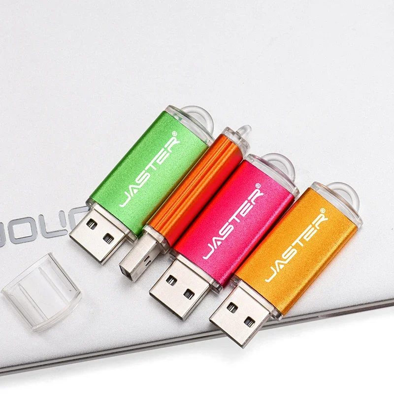 JASTER Individuelles Logo Pendrive 4 GB Mini-USB-Flash-Laufwerk 8 GB Kostenloser Schlüsselanhänger USB-Stick 16 GB Werbegeschenk U-Disk 32 GB Abschiedsgeschenk