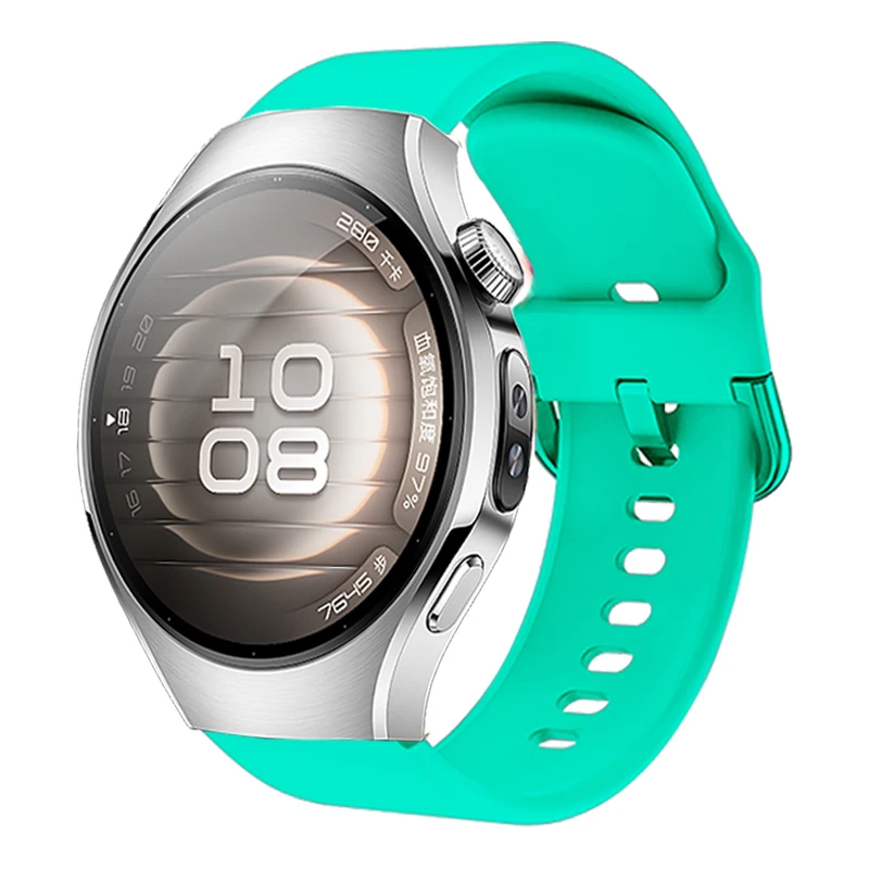 Correa de silicona de 18mm con hebilla colorida para Huawei Watch Gt4, correa de silicona con hebilla colorida de 41mm y 18mm para Huawei Gt5 41mm Watch5 42mm