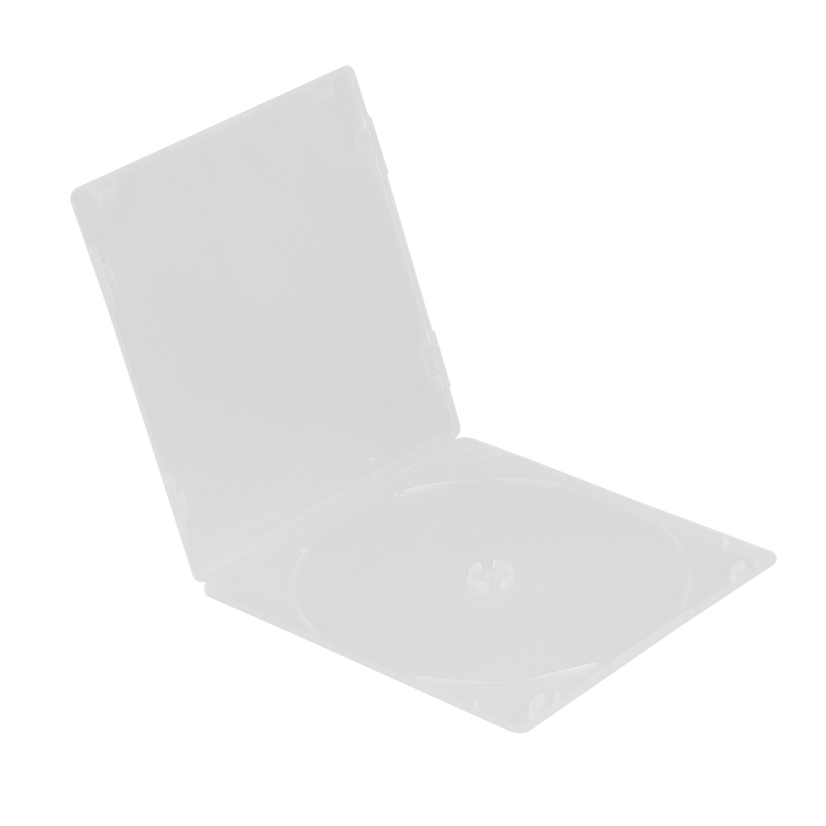 12pçs caixa de suporte de armazenamento ultrafino, pacote de cd transparente, caixa de armazenamento de cd portátil para cinema em casa (branco)