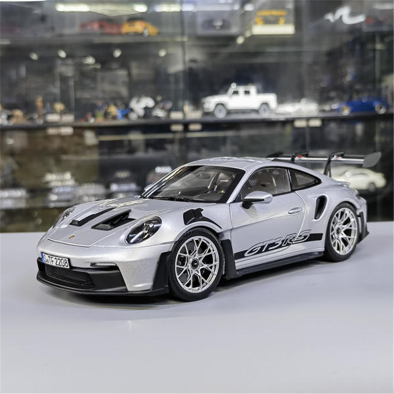 1:36 Porsche 911 992 GT3 RS модель легкосплавного трекового гоночного автомобиля, литой под давлением металлический спортивный автомобиль, модель автомобиля, имитация коллекции, подарок для детей