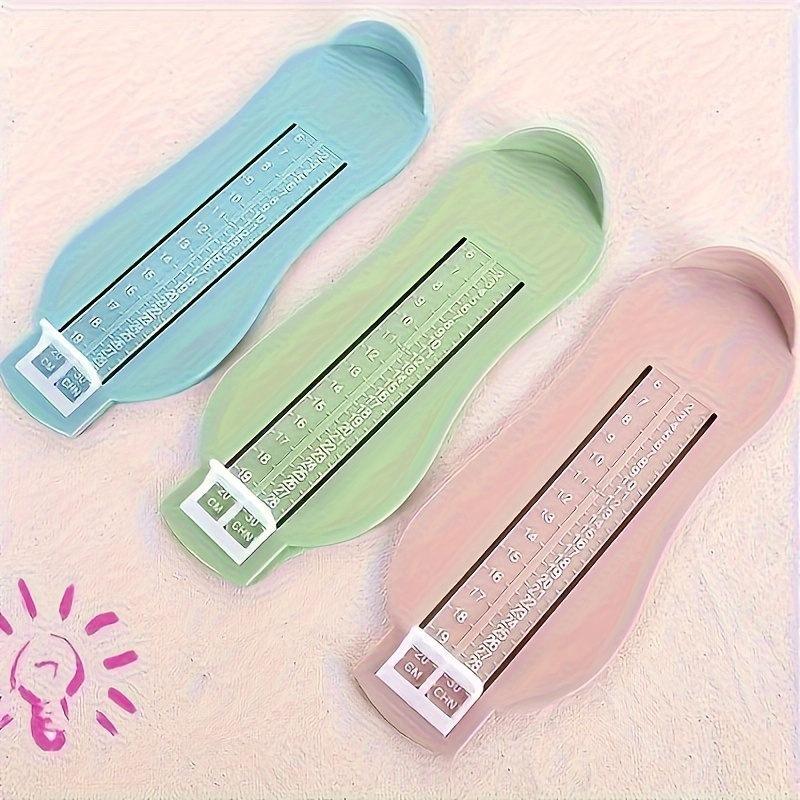 1pc-아기 발 눈금자 어린이 발 길이 측정 장치 어린이 신발 계산기 어린이 유아 신발 피팅 게이지 도구
