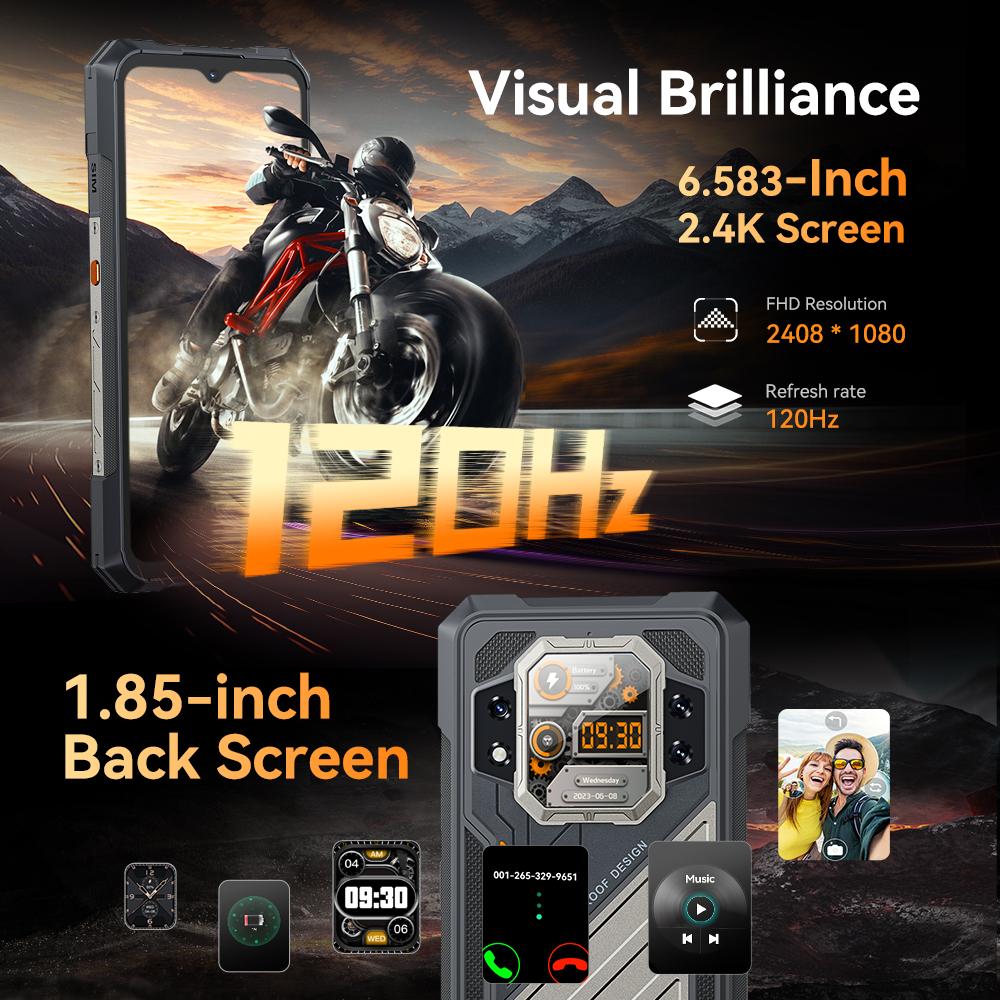 CUBOT KINGKONG X, Smartphone 5G, 32GB de RAM (16GB + 16GB extendido), 256/512GB de ROM, 10200 mAh, pantalla de 6.583" 120 Hz, cámara de 100MP, NFC phone, telefonos movil [Envío desde almacén europeo, Entrega en 7 días]