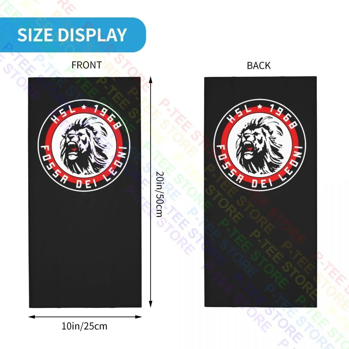 Ultras Milan Curva Sud Fossa Dei Leoni คอ Gaiter ผ้าพันคอผ้าพันคอ Face Mask แฟชั่น Face Head Wrap