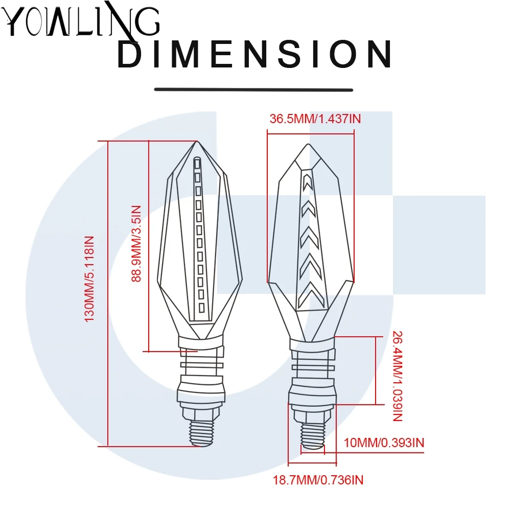 Trước/Sau Biến Chỉ Báo Tín Hiệu Cho YAMAHA YZF R1 R6 FZ1 FZ6 XJ6 MT-07 MT 07 Mt9 Mt-09 Ninja ZX6R Zx10r Phụ Cho Xe Máy