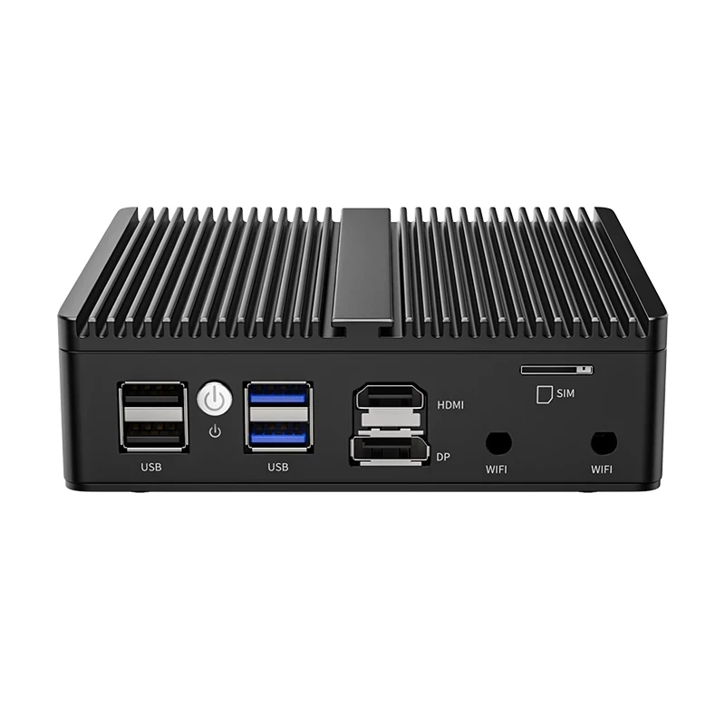 Fanless pfSense Firewall Soft Router J4125 N5105 N150 4x i226-V 2.5G LAN NVMe Barebone Mini PC HDMI2.0 DP AES-NI OPNsense Win11