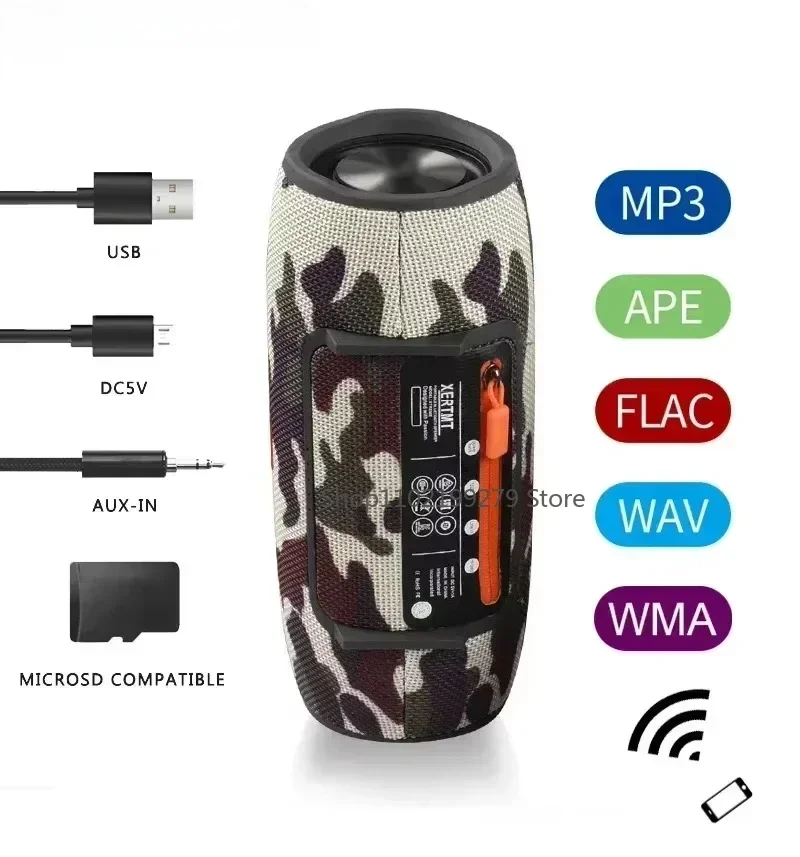 3600mAh 40W TWS Altoparlante Bluetooth Impermeabile PC portatile colonna basso Lettore musicale Subwoofer Boombox con BT AUX TF USB