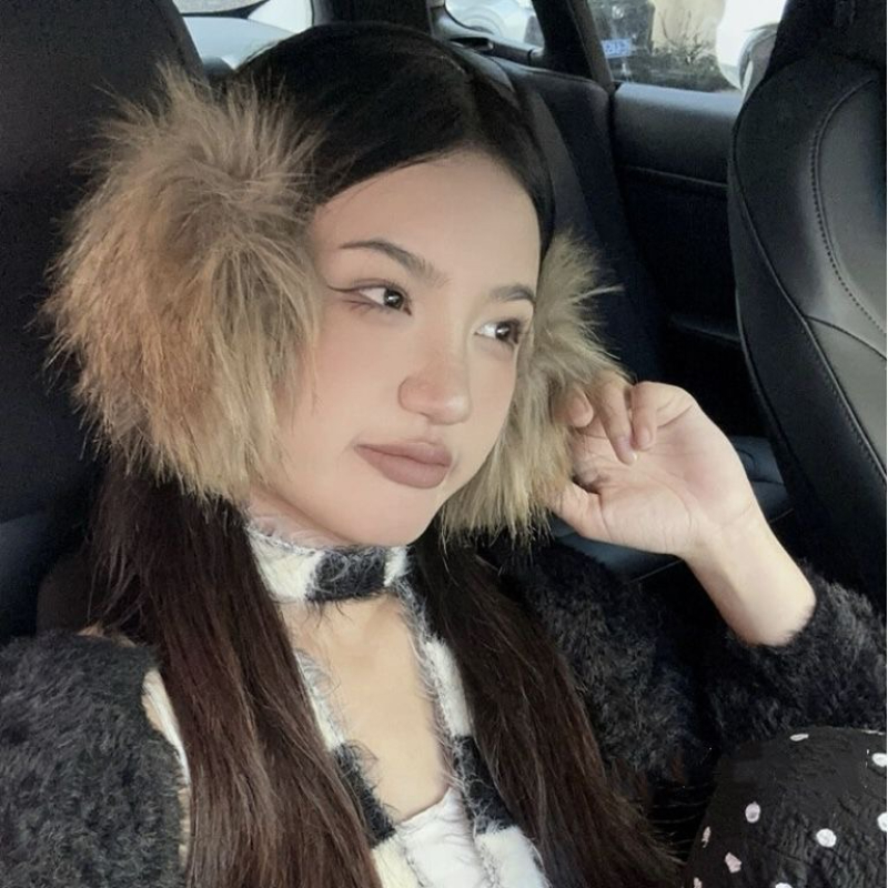 Y2k coréen en peluche fourrure cache-oreilles femmes mode polyvalent épaissir oreillette hiver coupe-vent chaud cyclisme Protection des oreilles bouchons d'oreilles