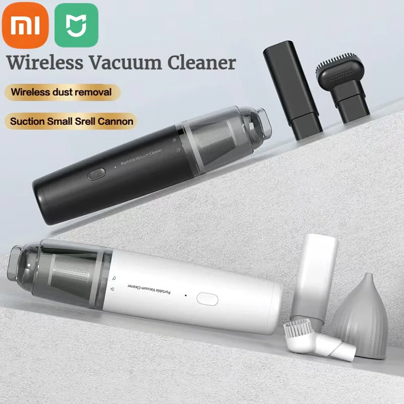 Xiaomi Car Vacuum Cleaner Wireless Portable Vacuum Cleaner Strong Suction Handheld Mini High Power Cleaner For Home