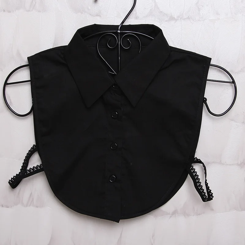 Vrouwen Katoen Kristal Nep Kraag Blouse Vintage Effen Afneembare Kraag Valse Revers Blouse Top Vrouwen Kleding Accessoires