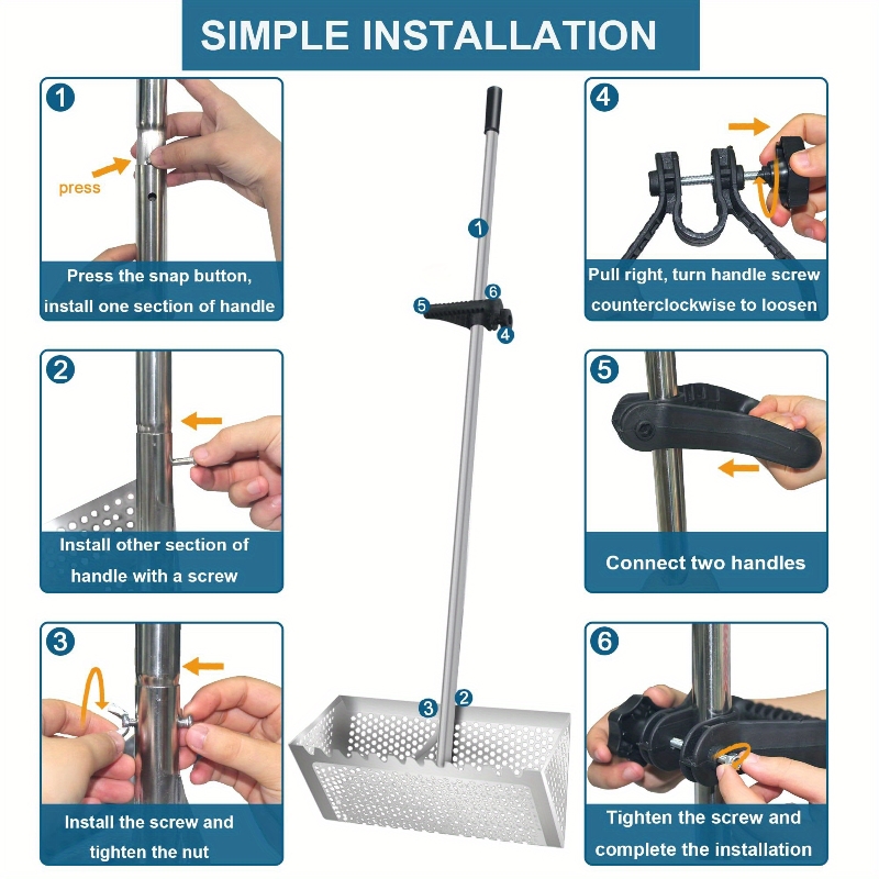 Sito do piasku ze stali nierdzewnej Składane sito do piasku na plażę Sito do piasku na plażę Łopata do kopania Narzędzia do kopania z metalu antykorozyjnego