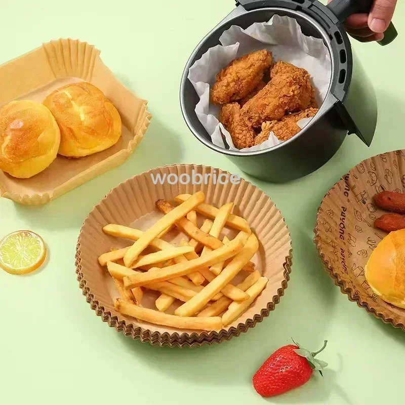 Luchtfriteuse Voering Friteuse Luchtaccessoires Aerogrill Perkament Wegwerpvoering Antiaanbaklaag Perkament Bakoven Papieraccessoires