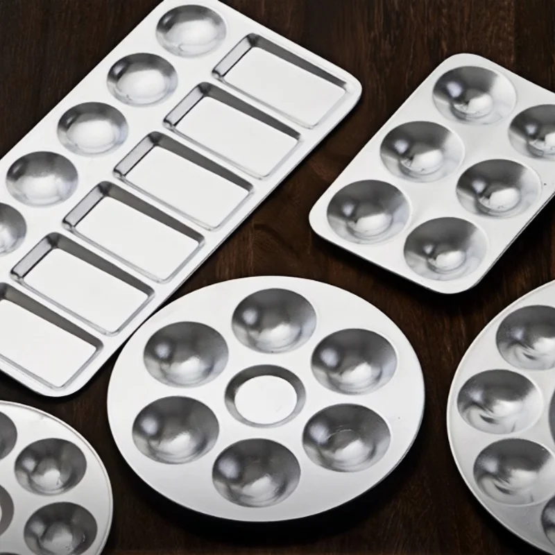 Pigmentpalette für Aluminiummalerei, Palette, Keramikwerkzeuge, Aluminiumpalette