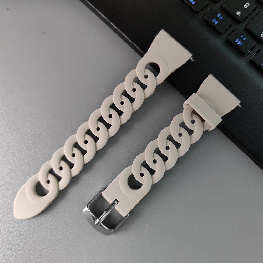 Cinturino da 20mm 22mm per Samsung Galaxy watch 4 5 6 classic 40mm 44mm Gear S3 active 2 braccialetto in silicone correa HUAWEI GT 2e 3 4 band