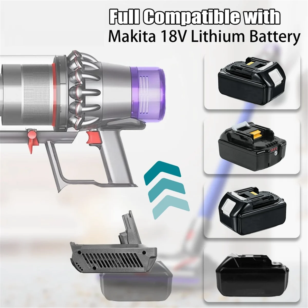 Адаптер MT18V11 для литиевой батареи Makita 18 В для пылесоса Dyson V11, для батареи Makita 18 В на V11 Замена F