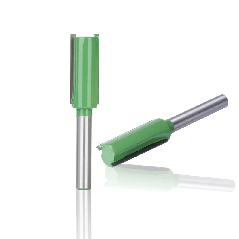 XCAN เดี่ยวคู่ขลุ่ย Straight Bit 6Mm Shank เครื่องตัดไม้ทังสเตนคาร์ไบด์ Router บิตงานไม้เครื่องมือ