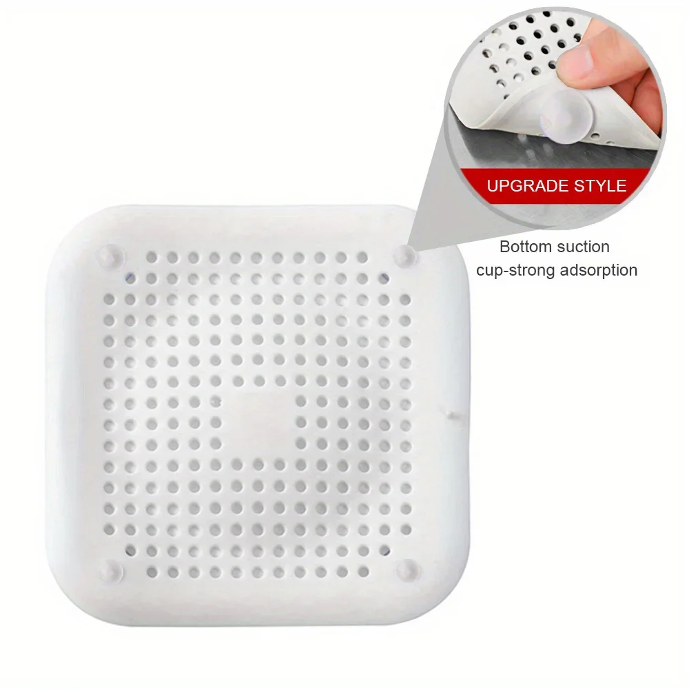 Filtro de pelo para fregadero, colador antibloqueo, tapón para drenaje de suelo de la ducha, tapón desodorante de cocina de silicona, accesorios de baño