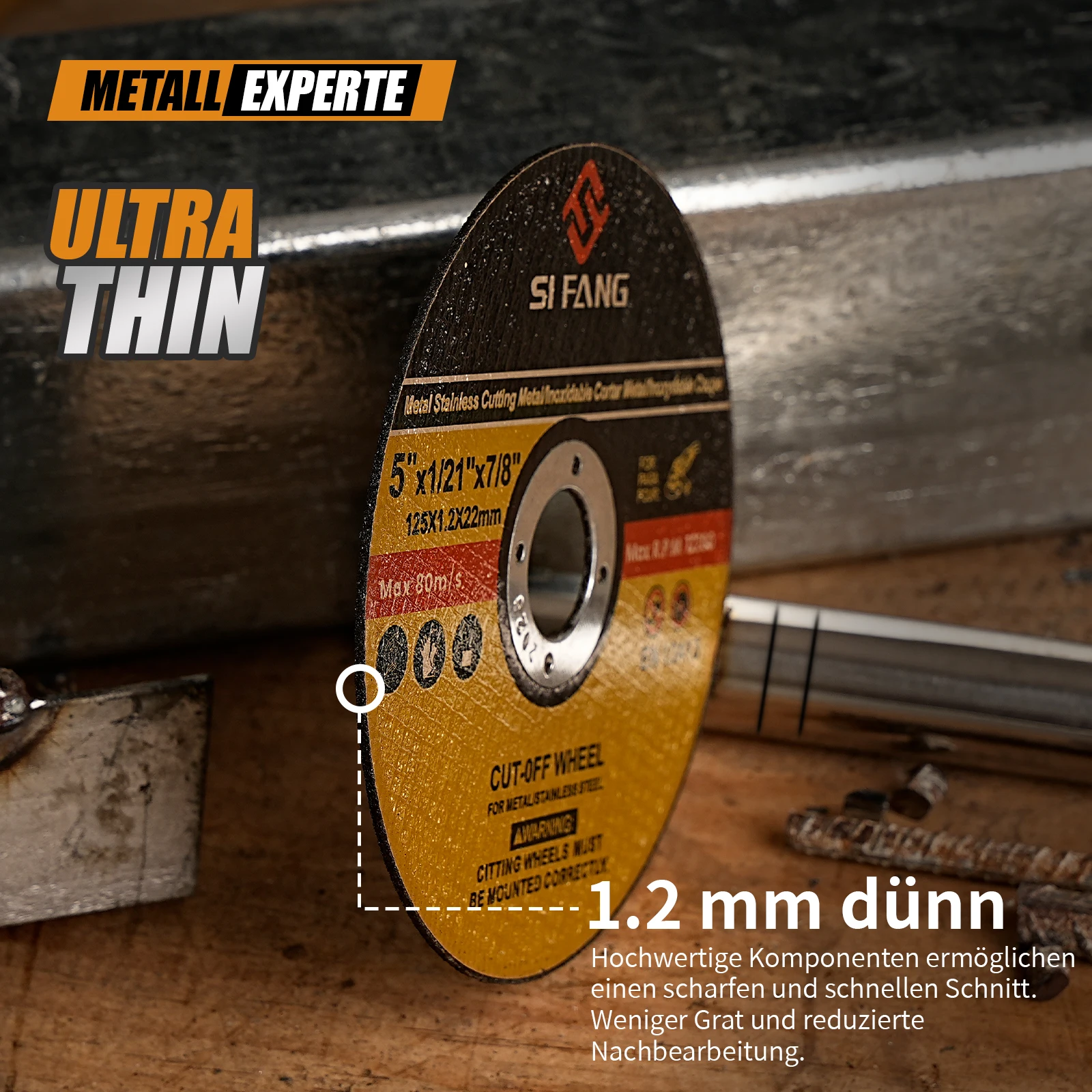Rueda de corte de 125mm, hoja de sierra Circular de resina, amoladora angular, disco de corte para Metal, hierro, cobre, madera y plástico, 10-5 uds.