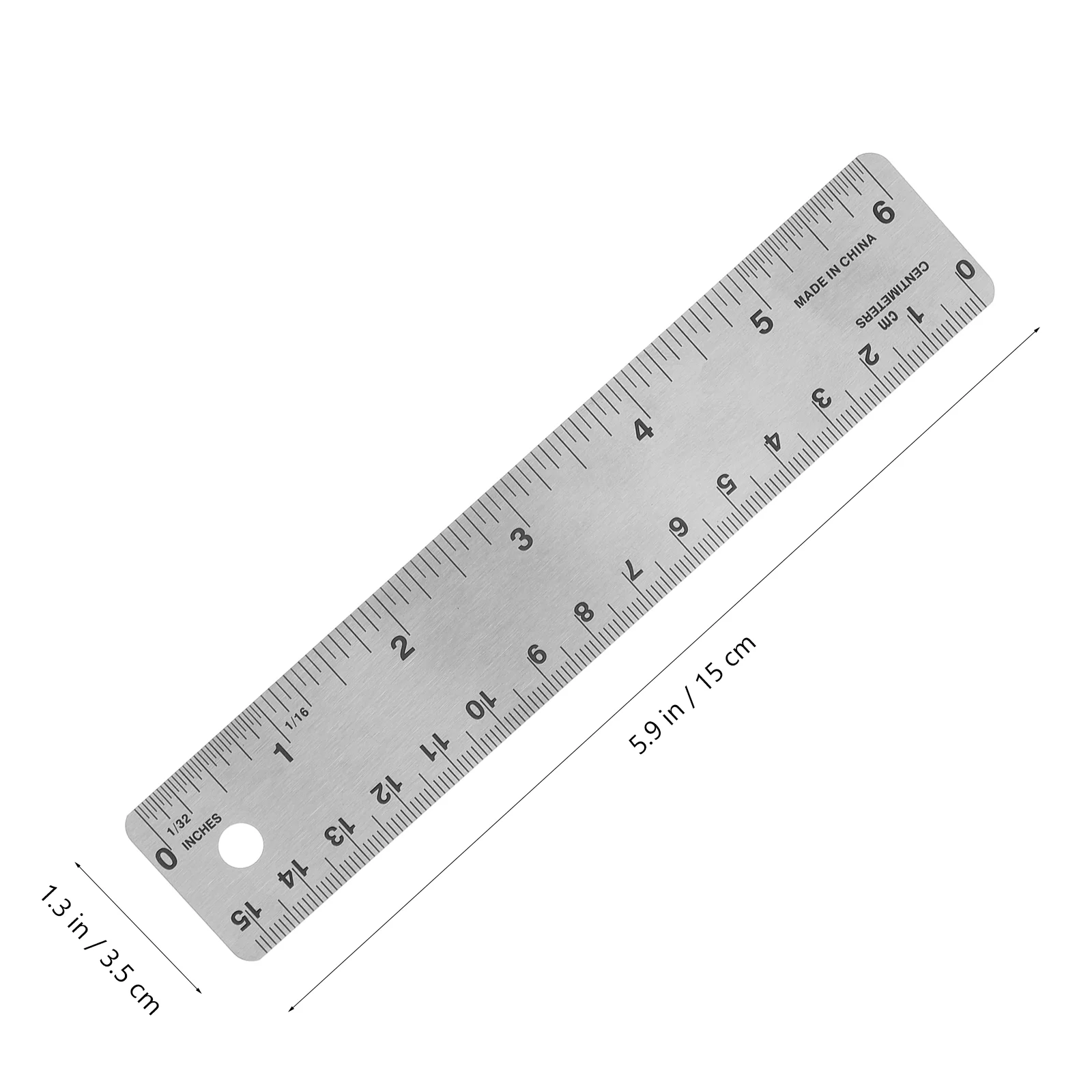2Pcs Stainless Steel Ruler With Cork Back Soft Rulers Precision Measurement Tool Straight Edge Drafting Supplies