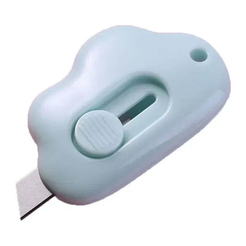 2/3pcs Cute Cloud Color Mini Portable Utility Knife Paper Cutter Cutting Paper Razor Blade Office Stationery Cutting Supplies