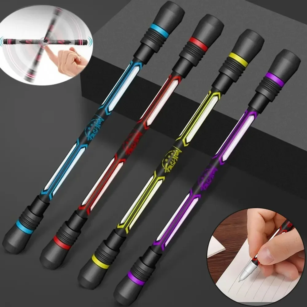 Caneta giratória antiestresse para adultos e crianças, caneta giratória antiestresse, antiderrapante, brinquedo de estresse
