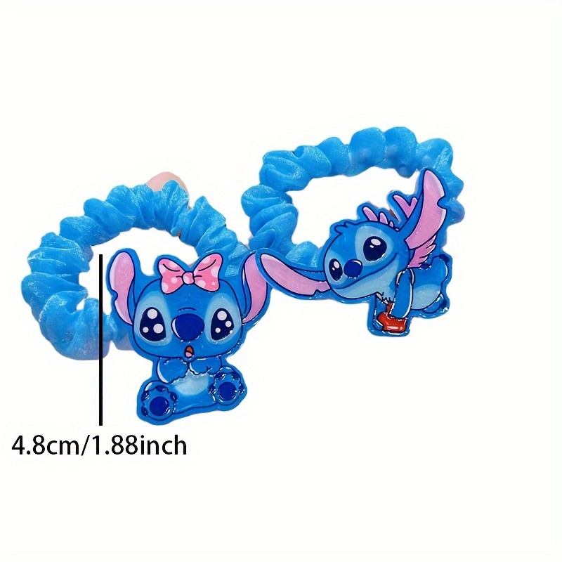 Disney Lilo e Ponto Corda de Cabelo para Mulheres, Grampo Acrílico Kawaii, Elástico, Acessórios de Cabelo, Menina Presentes