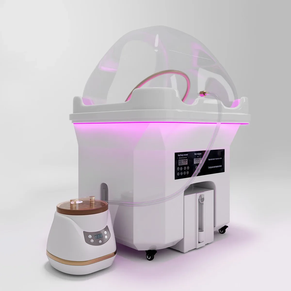 Cama de Spa con cabeza de 2025, silla de champú, muebles de peluquería, equipo de centro de Spa de masaje portátil con descarga de contracorriente