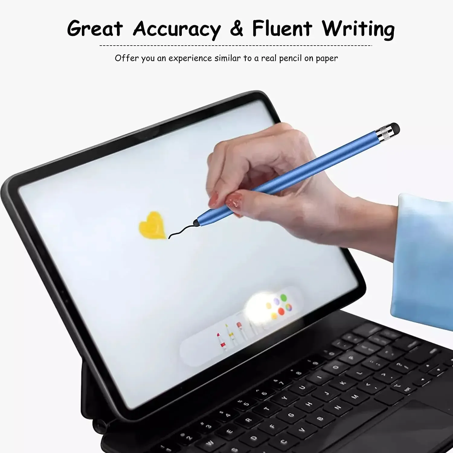 Universal Touch Pen For iPad Android Smart Phone Android Stylus For Tablet Pencil Capacitive Stylus Double Dual Silicone Head