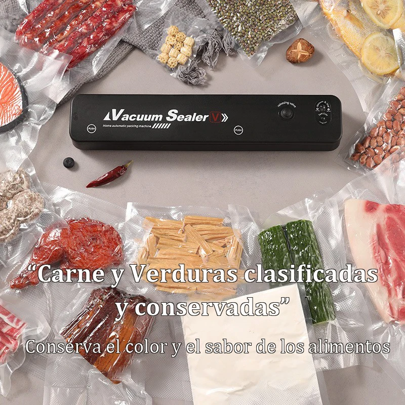 Machine d'emballage sous vide Microdata 220 V/110 V, 10 sacs sous vide gratuits, machine de scellage sous vide pour aliments ménagers, machine de scellage en plastique de cuisine