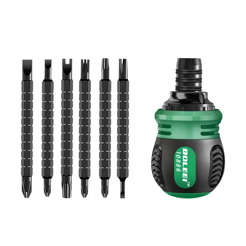 High quality ratchet screwdriver set with multifunctional adjustable inner cross shaped triangular plum blossom shaped screwdriv