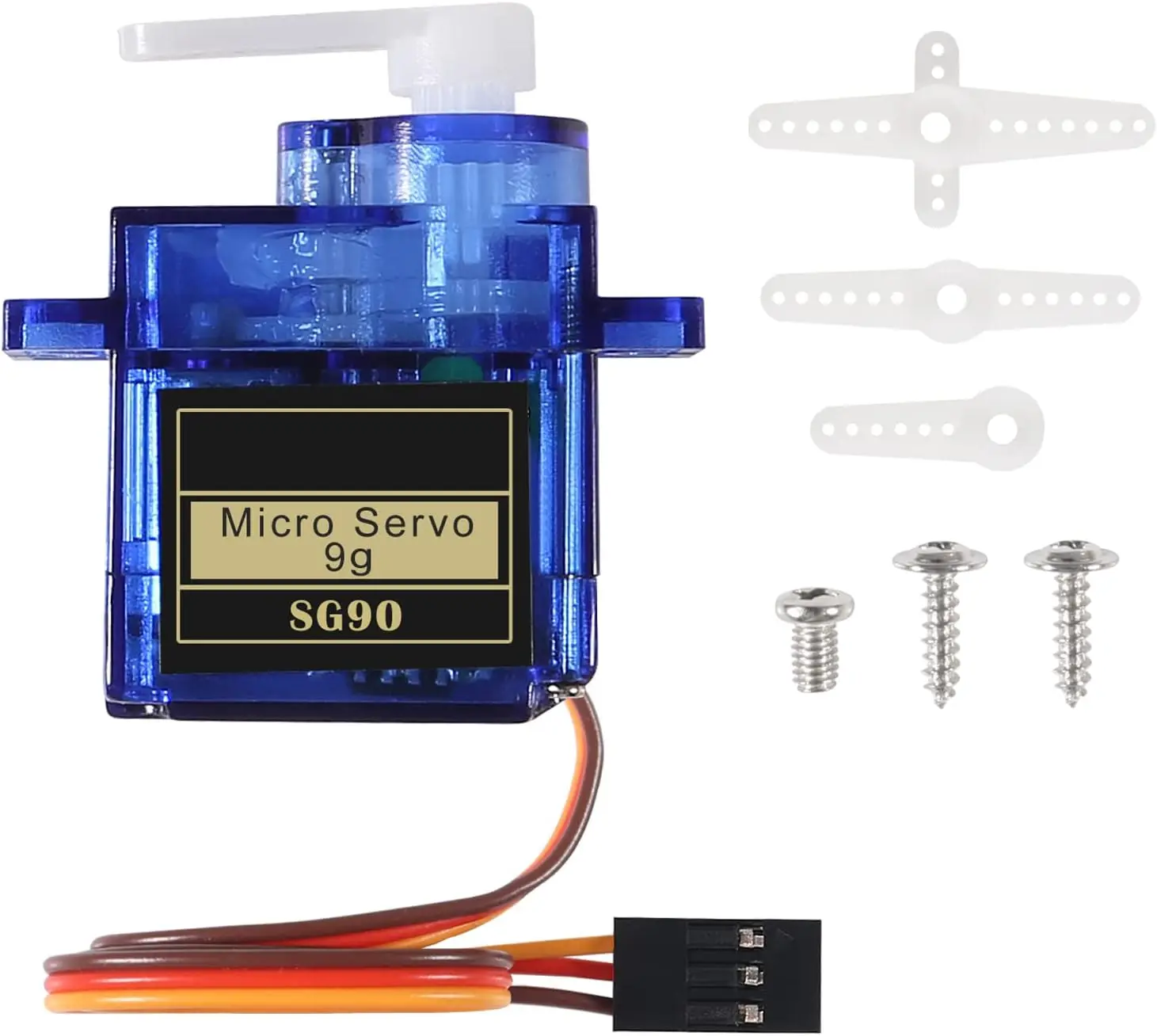 Aokin Sg90 Servo Motor Micro 9g 180 360 Degree Mount Sg90 Kit Without Metal Gear Pro Rc Car Toy Airplane Arduino Uno Diy