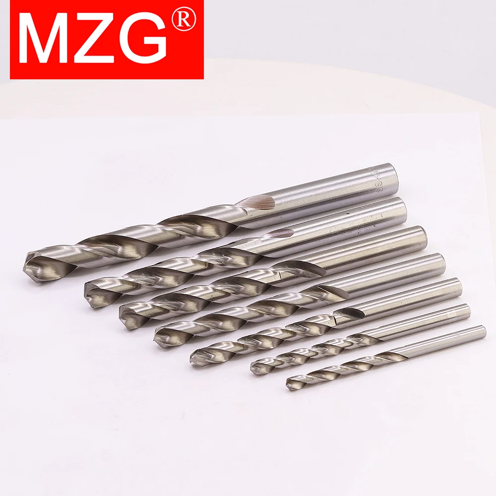 MZG 1.0-13.0 MM Thẳng Vít Chiều Dài Tiêu Chuẩn HSS Xoắn Thép Tốc Độ Cao Khoan Bộ CNC Khoan Cắt