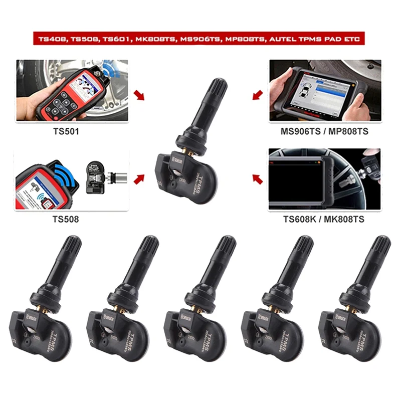 20 шт. программируемый датчик давления в шинах TPMS для Autel TS408 TS508 ITS600 433 МГц 315 МГц 2 в 1 система сенсорного монитора MX