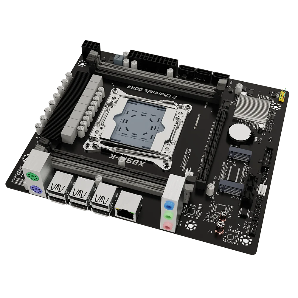 X99 8-фазный LGA2011-3 Комплект Xeon E5 2630 V4 16G=2*8G DDR4 RAM REG ECC Память NAME/NGFF SATA M.2 WIFI M.2 Для игрового компьютера