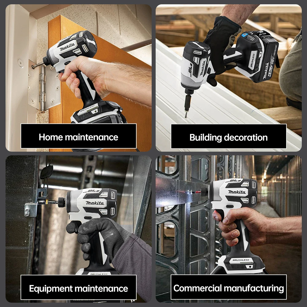 Makita New DTD173 Screwdriver Cordless Electric Lithium 18V Battery Handheld Multifunction Household Drill Motor Power Tools