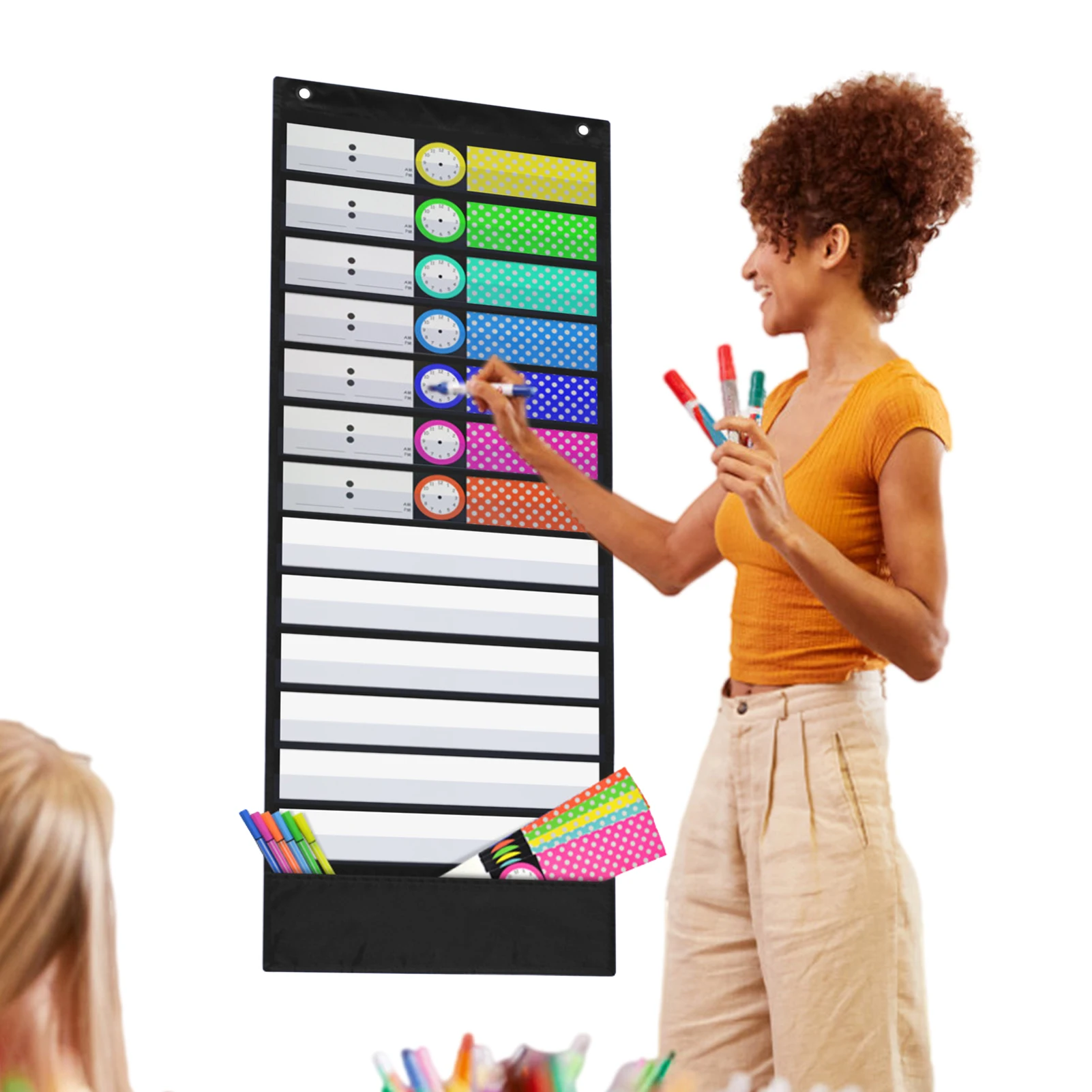 Pocket Chart For Classroom Daily Schedule Pocket Chart Class Schedule To Plan Your Classroom's Day Or Display Daily Study Words