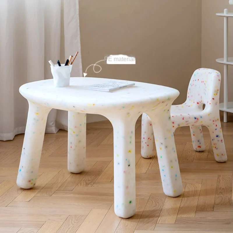 LazyChild Bắc Âu Trẻ Em Bàn Học Ins Nhựa Mẫu Giáo Dễ Thương Khối Xây Bàn Cho Bé Học Bảng Phòng Ngủ Để Bàn