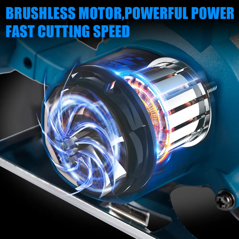 Serra circular elétrica sem escova de 5 polegadas 125 mm sem fio 0-45 °   Ferramenta elétrica de corte de madeira ajustável para bateria Makita 18V