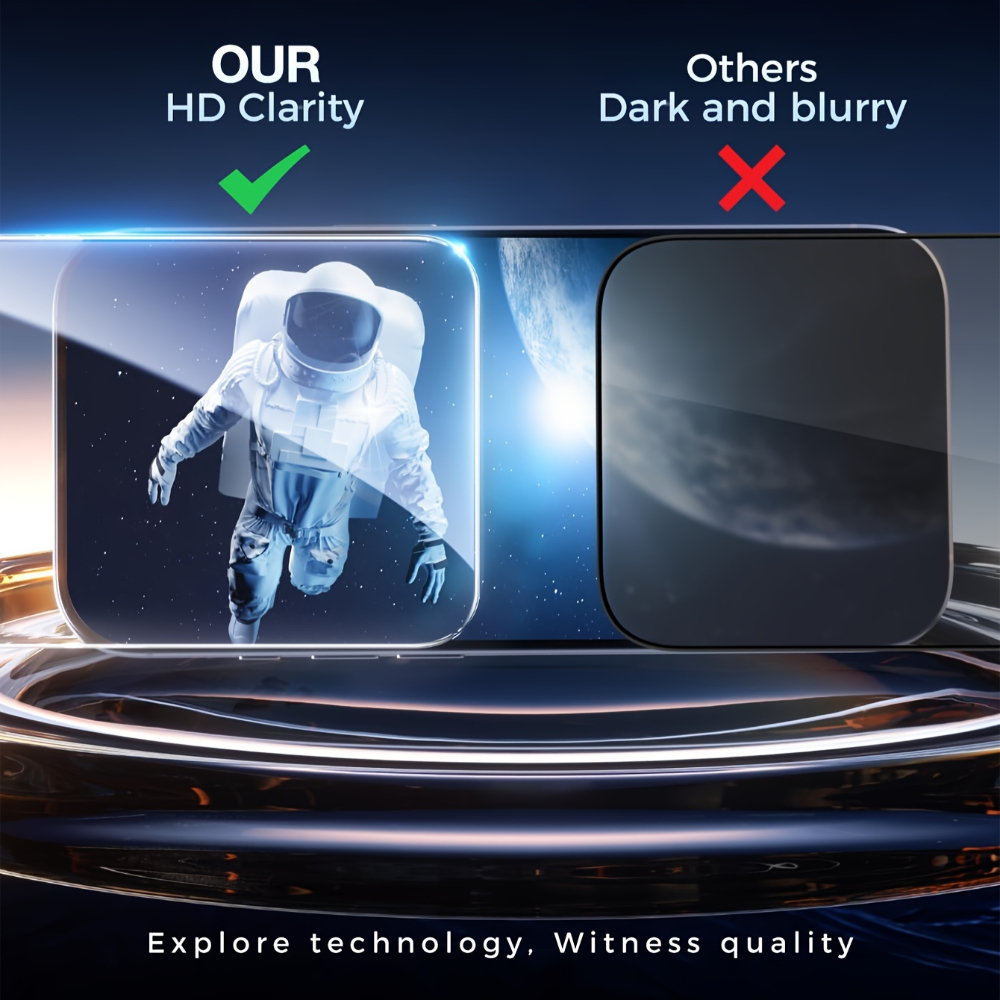 NNBILI 3Pcs 4K Ultra HD Tempered Glass Screen Protector For iPhone 17 16 15 14 13 12 11 Pro Max One Click Dust-free Installation