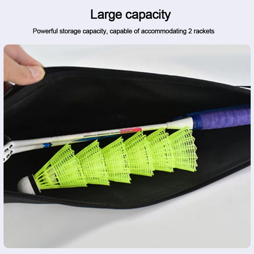 Bolsa de transporte de raqueta de bádminton, estuche de transporte completo, portador de raqueta, protección para hombres, jugadores, deportes al aire libre, Unisex
