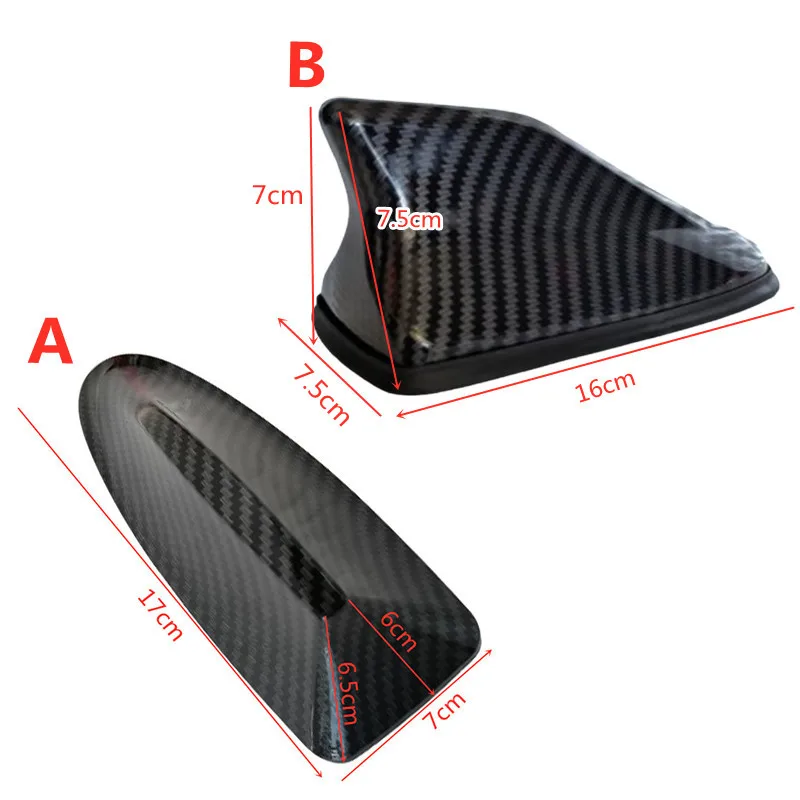 Universele Auto Antennes Haaienvin Antenne Auto Radio Signaal Antennes Dak Antennes Voor Auto Model Auto Styling Carbon Fiber Look