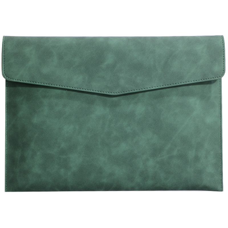 A4 Leather File Folder Business Data Package Document Organiser Fashion Briefcase Contract Bill File Bag School Office Supplies