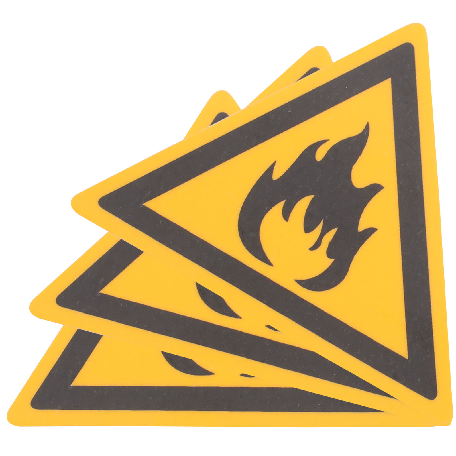 3 Pcs Warning Stickers Fire Safety Labels Caution Signs Roadway Safety Traffic Signal Warning Signs Hazard