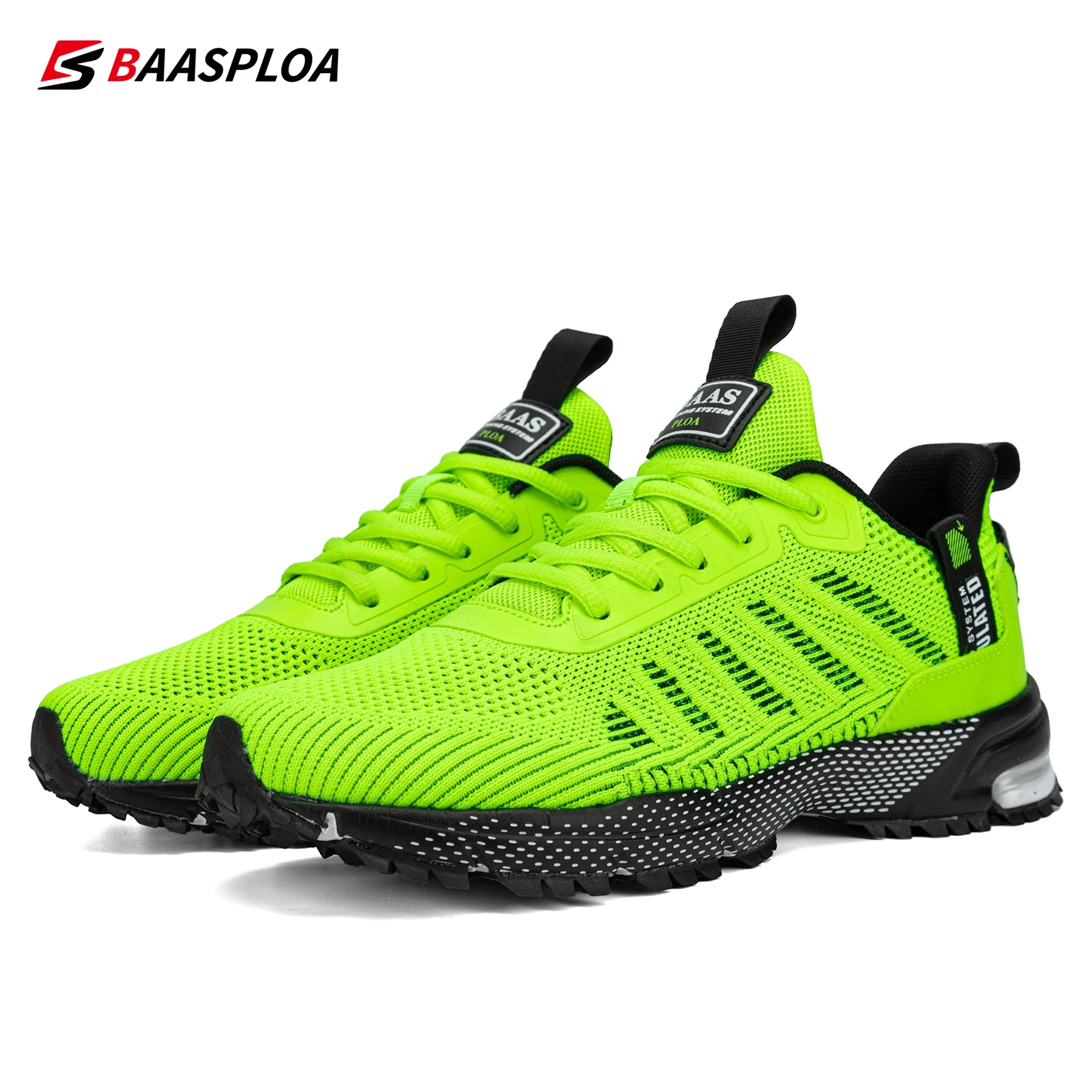 Baasploa-Tênis de Corrida Masculino, Tênis Leves, Malha, Masculino, Esportes ao Ar Livre, Tênis, Profissional, Designer