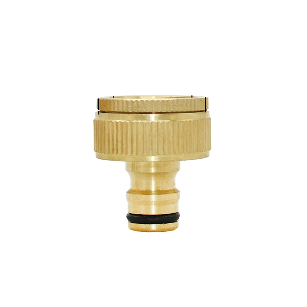 1/2 ''5/8" 3/4 ''1'' ท่อทองเหลือง Quick Connector Water Stop Fitting ทองแดง Thread Tap Coupling สวนรดน้ําปืนอะแดปเตอร์
