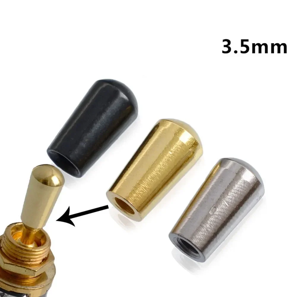 electric guitar knobs button 3 Way Toggle Switch Tip 3.5mm Screw Thread Knobs Tip Cap Button For Les Paul SG Style Electric guit