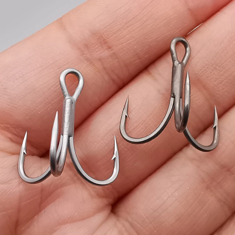 LUREHOLIC 3X 4X Super Strong Treble Hooks Super Slide Coated and Ultra Anti Rust Coated for Lure Fishing Fresh Water Sea Fishing