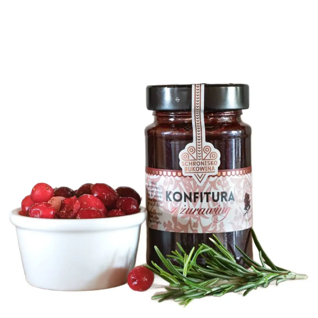 Konfitura z żurawiny 250g - Schronisko Bukowina