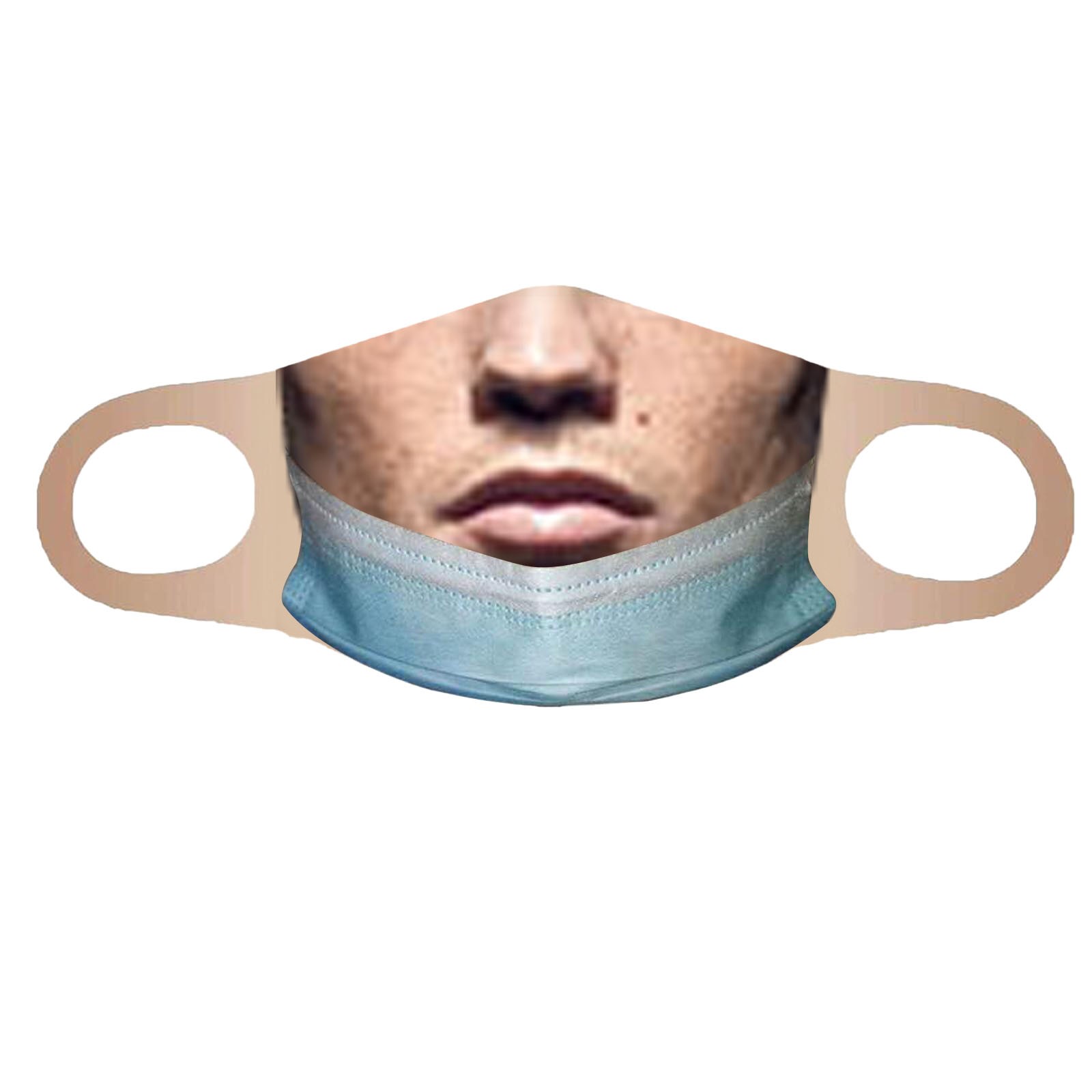 หน้ากาก unisex ที่ทันสมัยล้างทําความสะอาดได้และนํากลับมาใช้ใหม่ได้หน้ากากพิมพ์ลายช่องปากน่ารักหน้ากากสบายเหมาะสําหรับกิจกรรมกลางแจ้ง