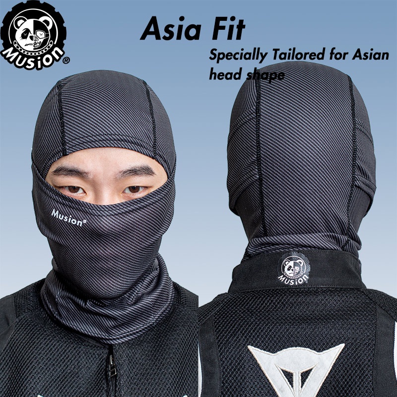 Musion - Pasamontañas con estampado de moda Máscara facial original Bandana Diadema Bufanda Deportes al aire libre Montar