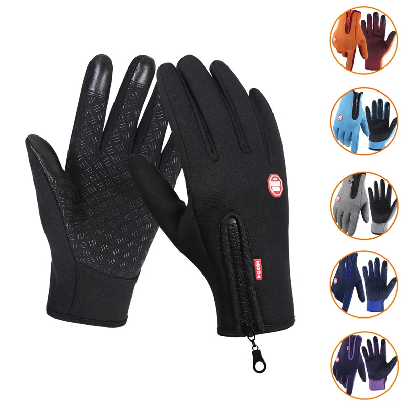 Neue Winter Handschuhe Männer Frauen Touch Kalt Wasserdichte Motorrad Zyklus Handschuhe Männlichen Outdoor Sport Plus Samt Warme Lauf Ski Handschuh